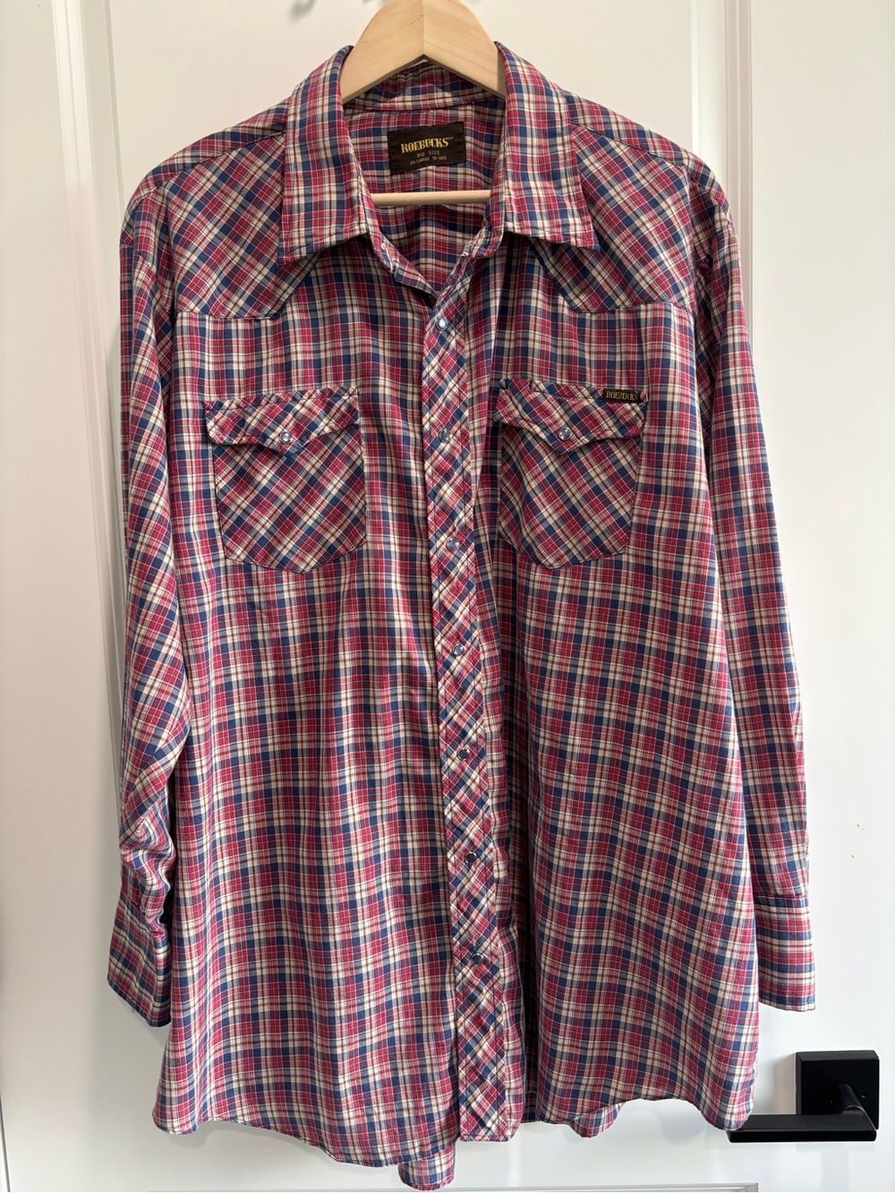Pendleton Red Blue White Plaid Button-Front Shirt